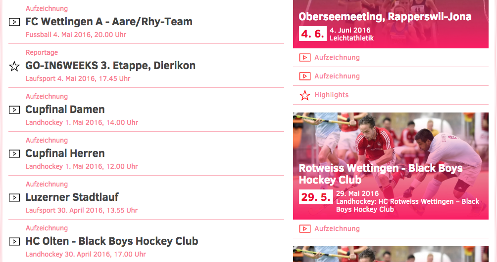1 swiss sport tv list